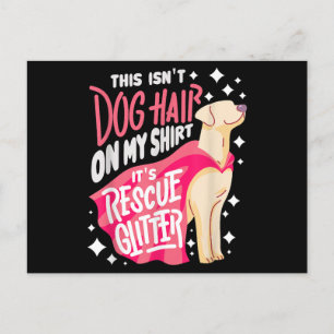 Carte Postale Secourir Don de chien I Ce n'est pas les cheveux d