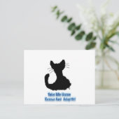 Carte Postale secourir et adopter (Debout devant)