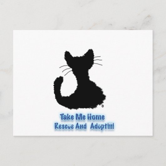 Carte Postale secourir et adopter (Devant)