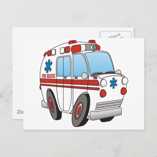 Carte Postale secourt 3D (Devant / Derrière)