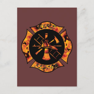 Carte postale Secourt Flamme Maltese Cross