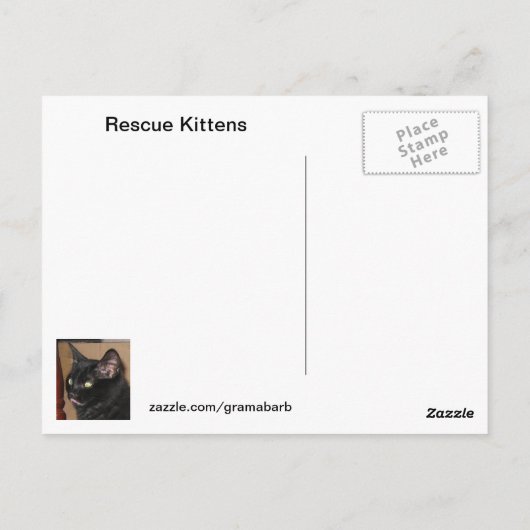 Carte postale secourt Kittens (Dos)