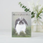 Carte postale Secourt lapin (Debout devant)