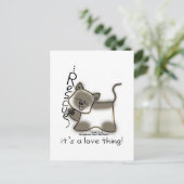 Carte Postale Secourt siamoise...c'est un truc d'amour ! (Debout devant)