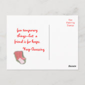 Carte postale Secret Boots2- personnaliser (Dos)