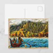 Carte Postale Secret Lau Napali Coast Kauai (Devant / Derrière)