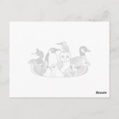 Carte Postale Secrétaire Bird (Dos)