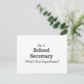 Carte Postale Secrétaire scolaire (Debout devant)