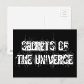 Carte Postale Secrets de l'univers (Devant / Derrière)