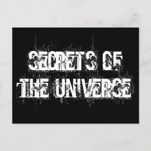 Carte Postale Secrets de l'univers (Devant)
