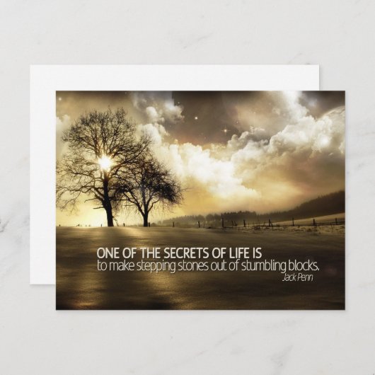 Carte Postale Secrets De Vie (Devant / Derrière)