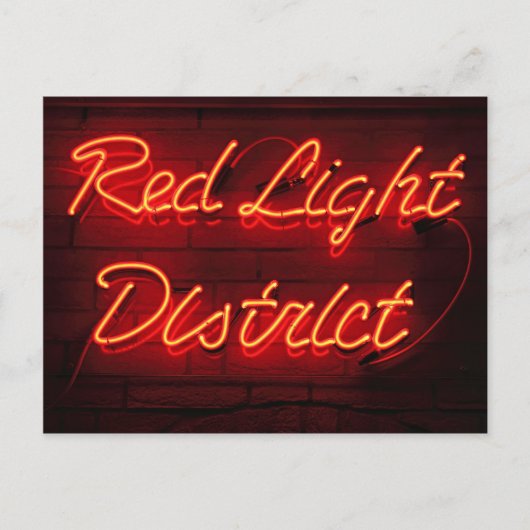 Carte Postale Secteur de lumière rouge (Devant)