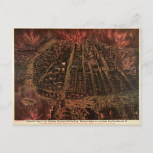 Carte Postale Section des affaires de Dayton (Ohio) (1913)