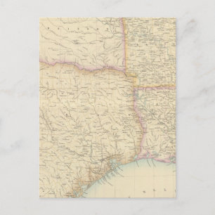 Carte Postale Section du centre-sud des États-Unis