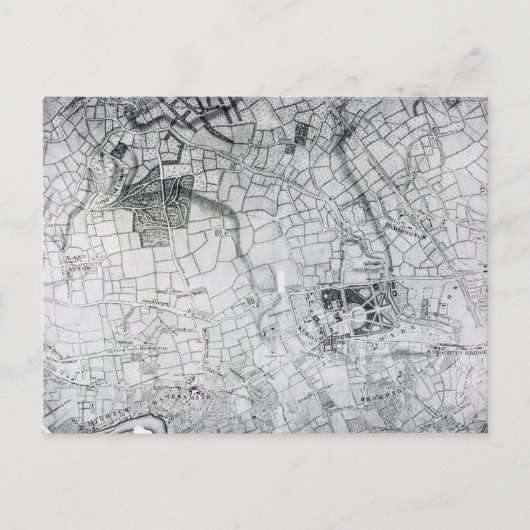 Carte Postale Section d'une feuille de l'enquête (Devant)