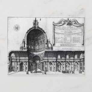 Carte Postale Section longitudinale de Saint-Pierre