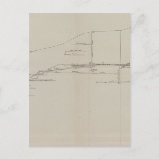 Carte Postale Section longitudinale du chenal de l'Ore-Sud (Devant)