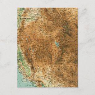 Carte Postale Section ouest des États-Unis