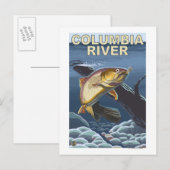 Carte Postale Section transversale de truite impitoyable (Devant / Derrière)
