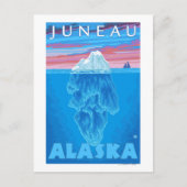 Carte Postale Section transversale Iceberg - Juneau, Alaska (Devant)