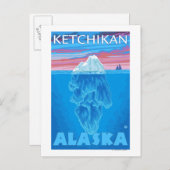 Carte Postale Section transversale Iceberg - Ketchikan, Alaska (Devant / Derrière)