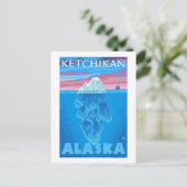Carte Postale Section transversale Iceberg - Ketchikan, Alaska (Debout devant)