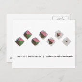 Carte Postale Sections de l'hypercube (Devant / Derrière)
