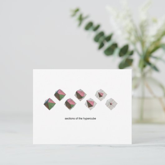 Carte Postale Sections de l'hypercube (Debout devant)