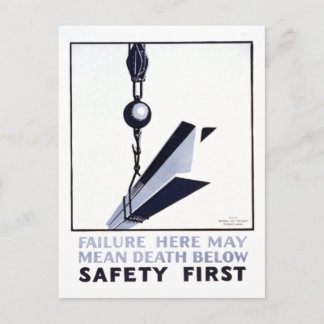 Carte Postale Sécurité d'abord