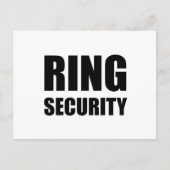 Carte Postale Sécurité de l'anneau mariage (Devant)