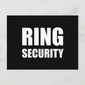 Carte Postale Sécurité de l'anneau mariage (Devant)