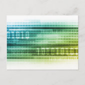 Carte Postale Sécurité des données sur Internet et informations  (Devant)