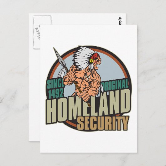 Carte Postale Sécurité intérieure (Devant / Derrière)