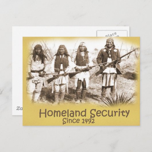 Carte Postale Sécurité intérieure (Devant / Derrière)