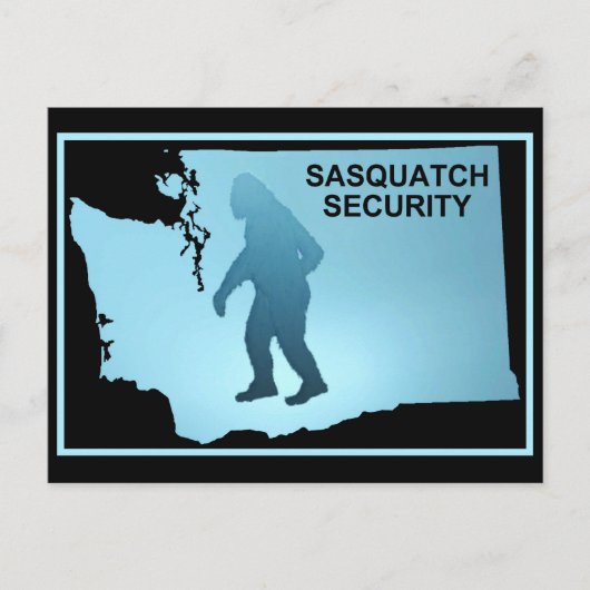 Carte Postale Sécurité Sasquatch (Devant)