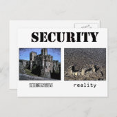 Carte Postale Sécurité - Théorie et réalité (Devant / Derrière)