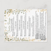 Carte Postale seder afrashat challah avec la recette de challah (Dos)