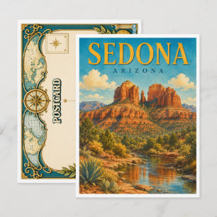 Carte Postale Sedona Arizona Cathedral Rock GeoSaga
