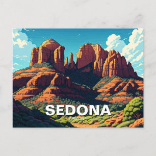 Carte Postale Sedona Arizona Travel Red Rocks