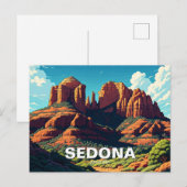 Carte Postale Sedona Arizona Travel Red Rocks (Devant / Derrière)