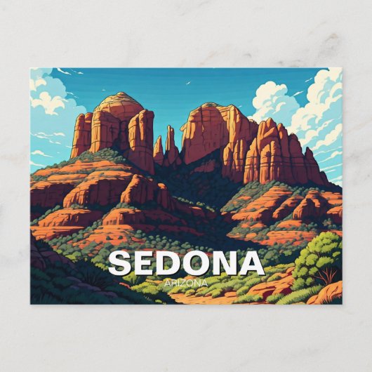 Carte Postale Sedona Arizona Travel Red Rocks (Devant)