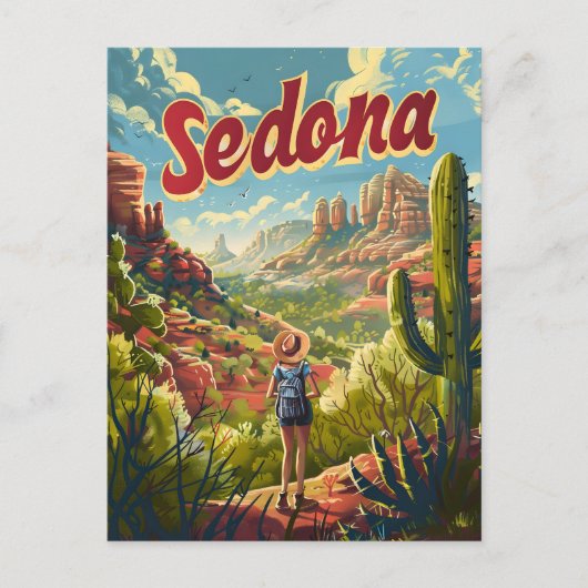 Carte Postale Sedona Arizona Vintage (Devant)