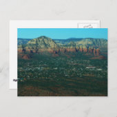 Carte Postale Sedona et Coffee Pot Rock d'en haut (Devant / Derrière)
