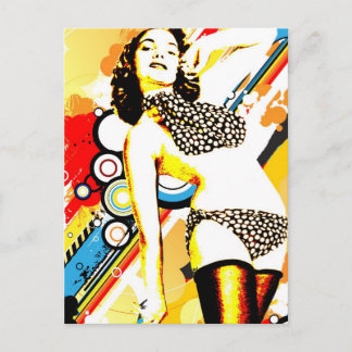Carte Postale Séduction Nostalgique - Polka Dottie
