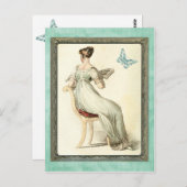 Carte Postale Seed Regency Lady - Turquoise (Devant / Derrière)