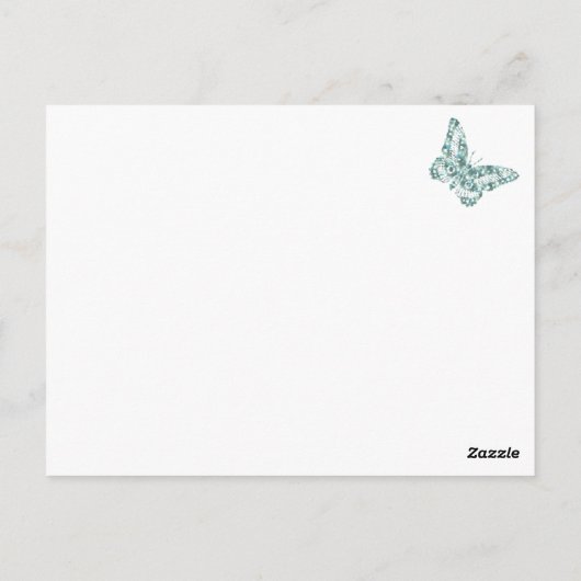 Carte Postale Seed Regency Lady - Turquoise (Dos)