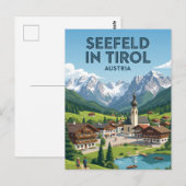 Carte Postale Seefeld in Tirol Autriche (Devant / Derrière)