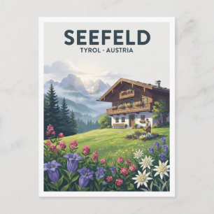 Carte Postale Seefeld in Tirol, Tyrol, Autriche Cadeau