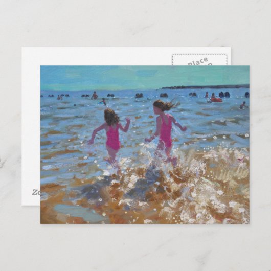 Carte Postale S'effondrer dans la mer Clacton. 2014 (Devant / Derrière)