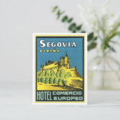 Carte Postale Segovia Espana Hotel Comercio Europeo (Debout devant)